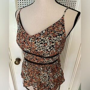 Blue Rain spaghetti strap tank